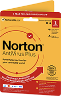 Embalagem Norton AntiVirus Plus