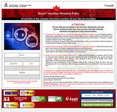 Canadá navegador bloqueado