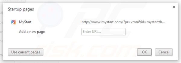 Remover Mystart.com da página inicial do Google Chrome