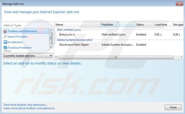 Remover Nav Links do Internet Explorer