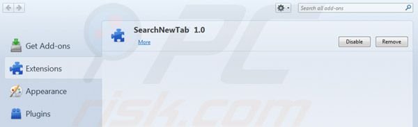 Remover websearch.searchguru.info das extensões do Mozilla FireFox
