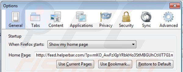 Remova Yahoo Community SmartBar da página inicial do Mozilla Firefox