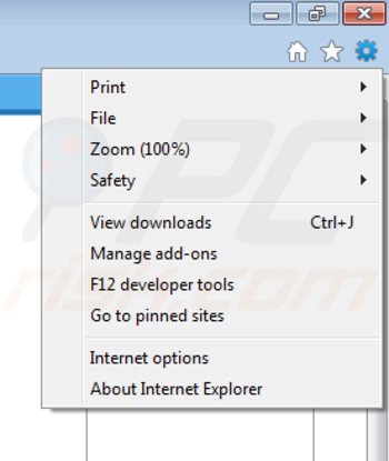 Remova os anúncios clicknmark do Internet Explorer passo 1