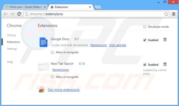 Removendo os anúncios eDeals do Google Chrome passo 2