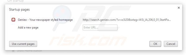 Removendo search.genieo.com da página inicial do Google Chrome