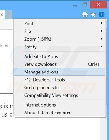 Removendo os anúncios OffersByContext do Internet Explorer passo 1
