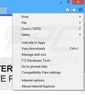 Removendo os anúncios PaceItUp do Internet Explorer passo 1