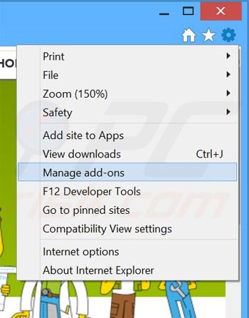Removendo os anúncios NoProblemPPC do Internet Explorer passo 1
