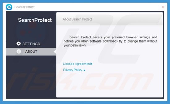 A Aplicação usada pelo sequestrador de navegador searches.safehomepage.com impede que o utilizador reverta as modificações