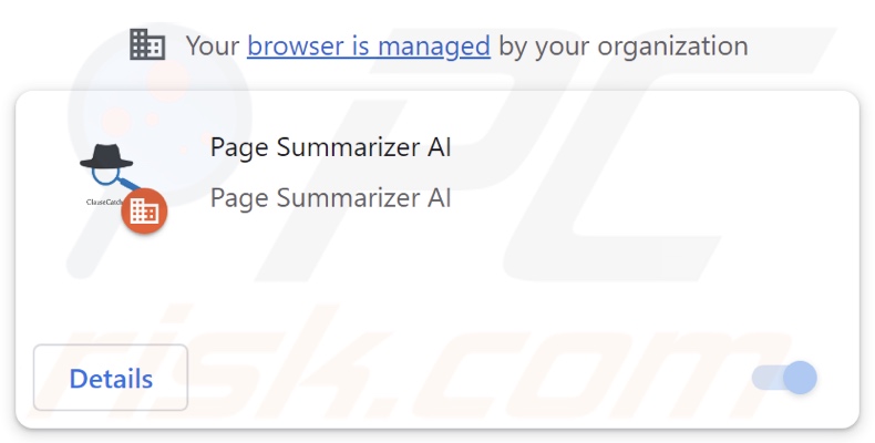 Page Summarizer AI extensão do browser