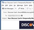 Fraude por Email Discover Card Payment On Hold