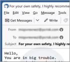 Fraude por Email You Are Now On The Radar Of An International Group Of Hackers