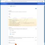 Detalhes da extensão do Fake Google Docs