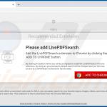 Site usado para promover o sequestrador de navegador LivePDFSearch