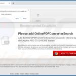 Site usado para promover o sequestrador de navegador OnlinePDFConverterSearch 1