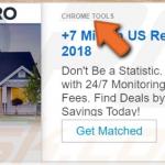 Exemplo de um anúncio fornecido pelo adware Chrome Tools 1