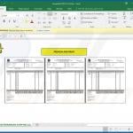 Documento malicioso do MS Excel distribuído através de spam de e-mail MSC (exemplo 2)