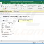 Documento malicioso do MS Excel distribuído através de spam de e-mail MSC (exemplo 4)