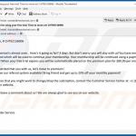 fraude your free trial period is almost over email oitava variante