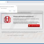 Website utilizado a promover o sequestrador de navegador MyStreamsSearch (Chrome) 2