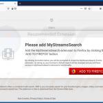 Website utilizado a promover o sequestrador de navegador MyStreamsSearch (Firefox) 2