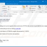Spam e-mail utilizado para distribuir o malware de Cobalt Strike que injecta FickerStealer no sistema (amostra 2)