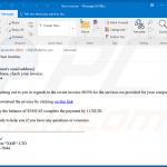 Spam e-mail utilizado para distribuir o malware de Cobalt Strike que injecta FickerStealer no sistema (amostra 5)