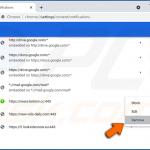 Desactivar notificações de navegador no navegador web Google Chrome (PC)
