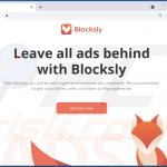 Blocksly website a promover o adware ( exemplo 1)