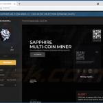 minerador sapphire promovido no fórum pirata 2