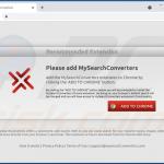 promotor enganoso do sequestrador de navegador mysearchconverters 