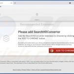 Website utilizado para promover SearchHDConverter sequestrador de navegador 3