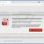Site usado ​​para promover o sequestrador de navegador QuickPDFConverterSearch 3