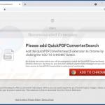 Site usado ​​para promover o sequestrador de navegador QuickPDFConverterSearch 1