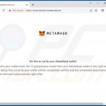 METAMASK-site de phishing temático - recover-metamask.net