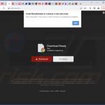 Website utilizado para promover o sequestrador de navegador Togo tab 1