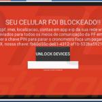 mensagem do malware Screen Locking 2