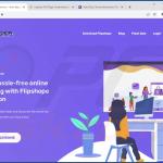 Site a promover cookie stuffing browser extension (FlipShope - Extensão de Rastreio de Preços)