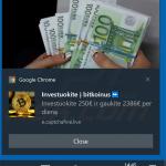Screenshot de uma notificação do navegador apresentada por captchafine[.]live ( exemplo 1)