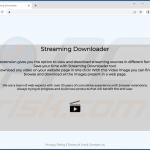 página oficial do adware do streaming downloader