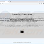 página oficial do adware do streaming downloader