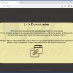 Página oficial do adware do LinkDownloader