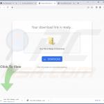 Site usado para promover o sequestrador do navegador App (exemplo 1)