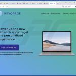 Sites usados para promover o sequestrador de navegador Kryopage (exemplo 2)