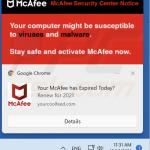 Notificação do navegador apresentada por yourcoolfeed[.]com (exemplo 1)