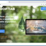 Site utilizado para promover o sequestrador de navegador Drop Tab 1
