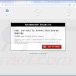 Website utilizado para promover o sequestrador de navegador Search-Quickly 2