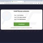 Página enganosa que promove sequestradores de navegador que visam o Microsoft Edge (amostra 2)