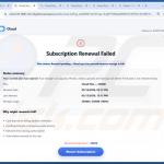 icloud-subscription-review-needed-email-scam-web-example-2.jpg iCloud Subscription Review Needed Exemplo de site de fraude por e-mail 2