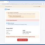 Cloud Storage Plan Has Been Paused golpe de e-mail exemplo web 3